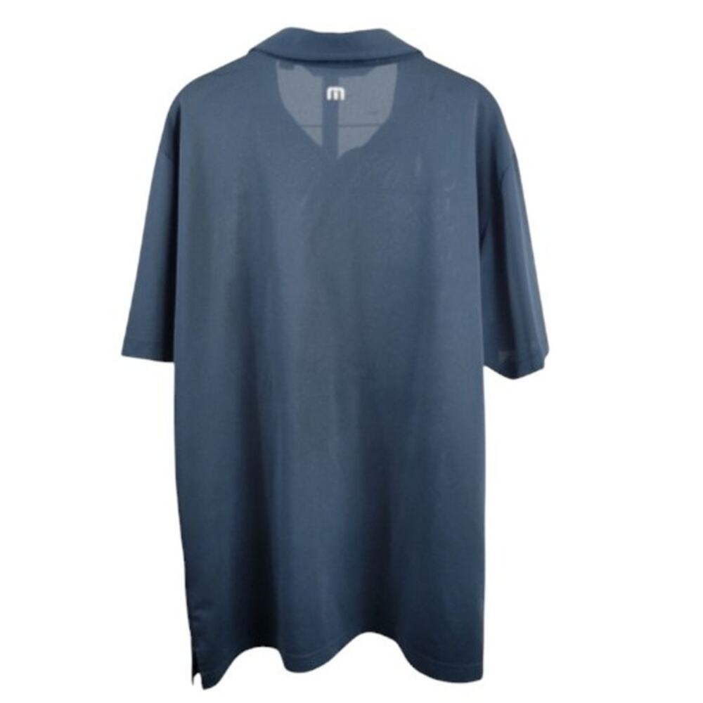 Travis Mathew Blue Polo Shirt Short Sleeve Size Large - Picture 3 of 6